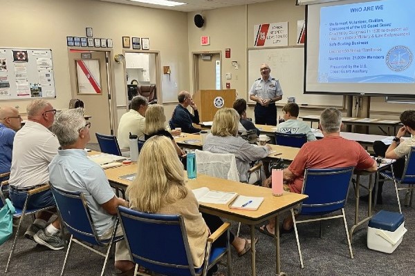 classroom with instructor