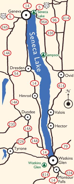 Seneca Lake map